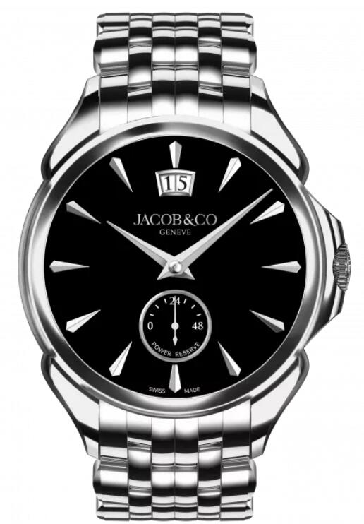 Review Jacob & Co palatial classic STAINLESS STEEL (ONYX BLACK) BRACELET PC400.10.AA.AE.A10AA Replica watch